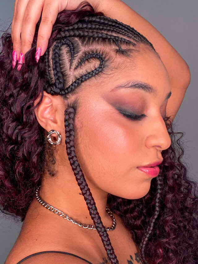 Ideias De Trança Nagô Coração Tipo4